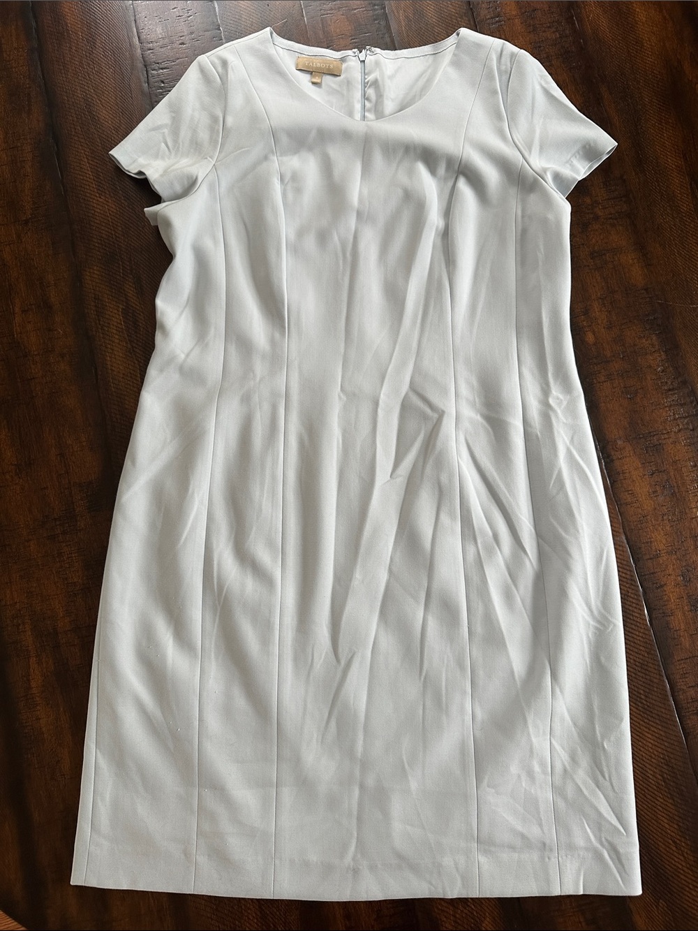Women’s Short Sleeve Sheath Dress in Light Blue